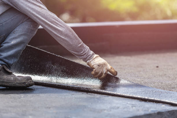 Professional Basement Waterproofing technician working in Holmes, PA